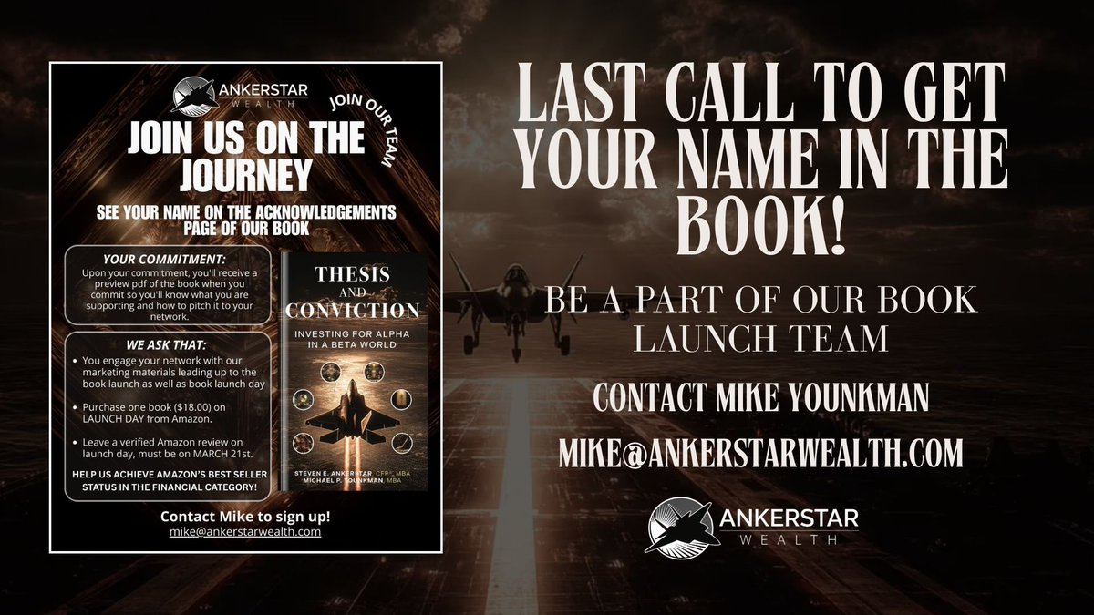 This is your final opportunity to be part of something special!!! Join us on this journey as we bring this vision to life and recognize the incredible community that makes it possible.

If you want to join the book launch team, contact Mike Younkman TODAY at