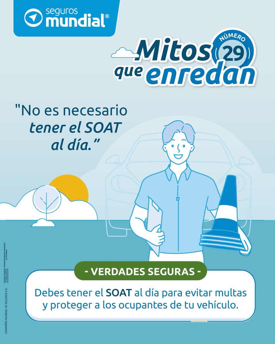 📣 ¿Crees que por andar bien manejado no necesitas SOAT? ¡Pilas! La ley no opina lo mismo.