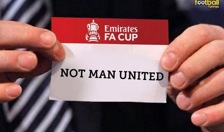 Only1tommo's tweet photo. 🚨 BREAKING | The only guaranteed result from tonight's FA Cup draw No Manchester United.

Better luck next year lads. https://t.co/2I71ep8aBx