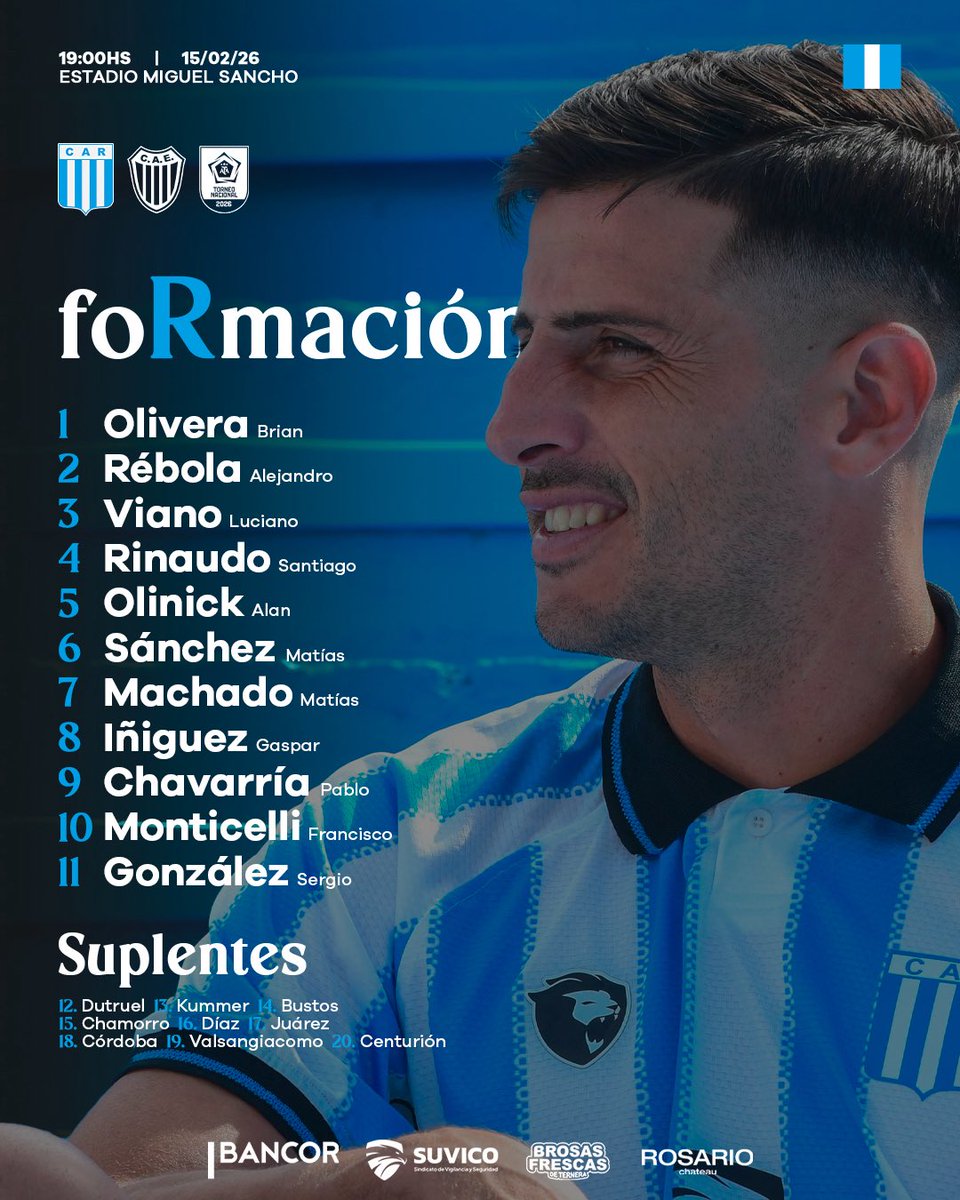 MADEINAGUSTINA's tweet photo. #PrimeraNacional🇦🇷| Alejandro Rebola fue titular en la victoria por 1 a 0 de Racing(CBA) vs Estudiantes(C). https://t.co/l6tCzk3uEH