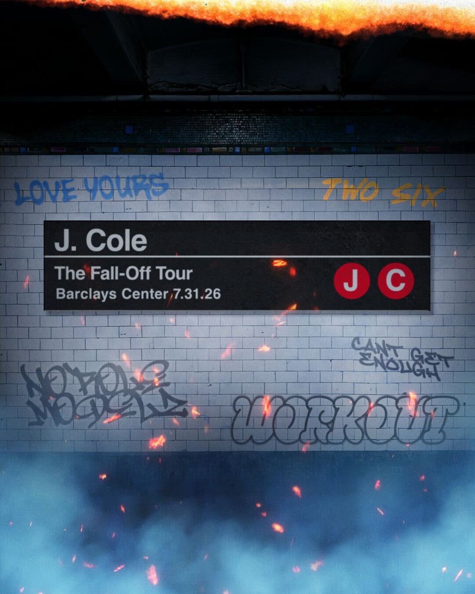 JUST ANNOUNCED! J. Cole is bringing The Fall-Off Tour to Barclays Center on Friday, July 31st! Sign up now for the artist presale! 

thefalloff.com