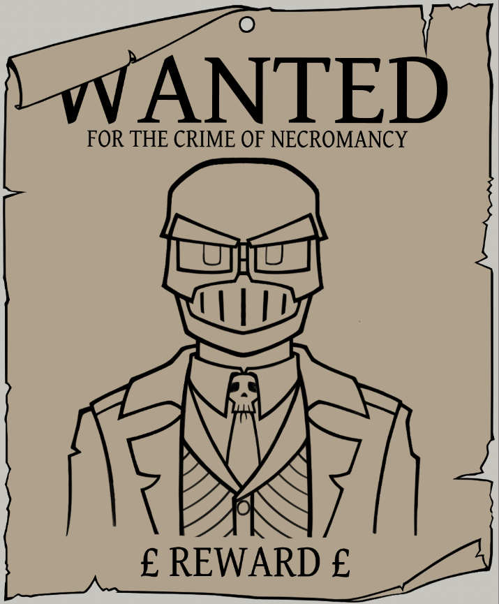 "Have you seen this necromancer?"

Todays stream work. Finally making new panels after six years.

#ocart #twitchstreamer #art