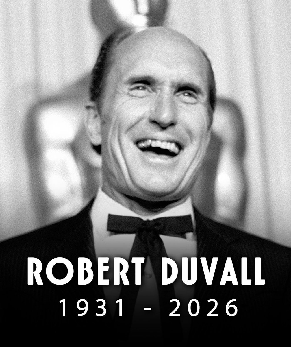The iconic Robert Duvall has sadly passed away at the age of 95 

Rest In Peace 🕊️