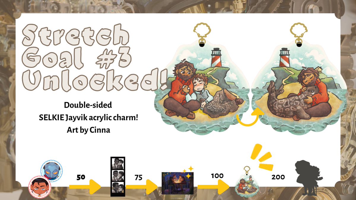 100 orders let's GO!! Ngl, we're super stoked for this one, Cinna did an amazing job. This adorable shell-shaped acrylic keychain will now be included for FREE in every full bundle order, past and future. #jayvik #arcane