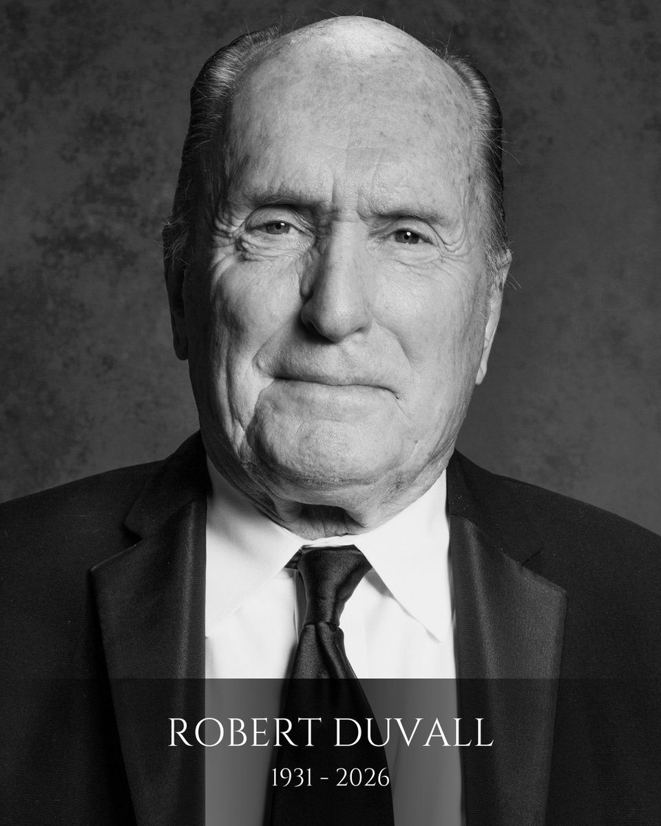 1931 - 2026: Legendary actor Robert Duvall, who starred in "The Godfather" and "Apocalypse Now," has died at 95.