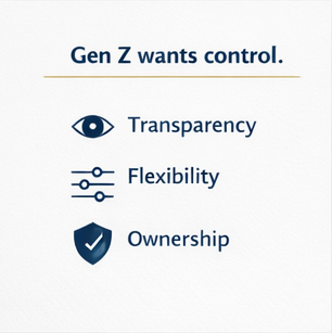 TexitDV's tweet photo. Gen Z isn’t anti-work.

They’re anti being trapped.

Control, transparency, and optionality matter more than titles.

Finance is adjusting—slowly.

#FinTech https://t.co/zuUw9mTiO1