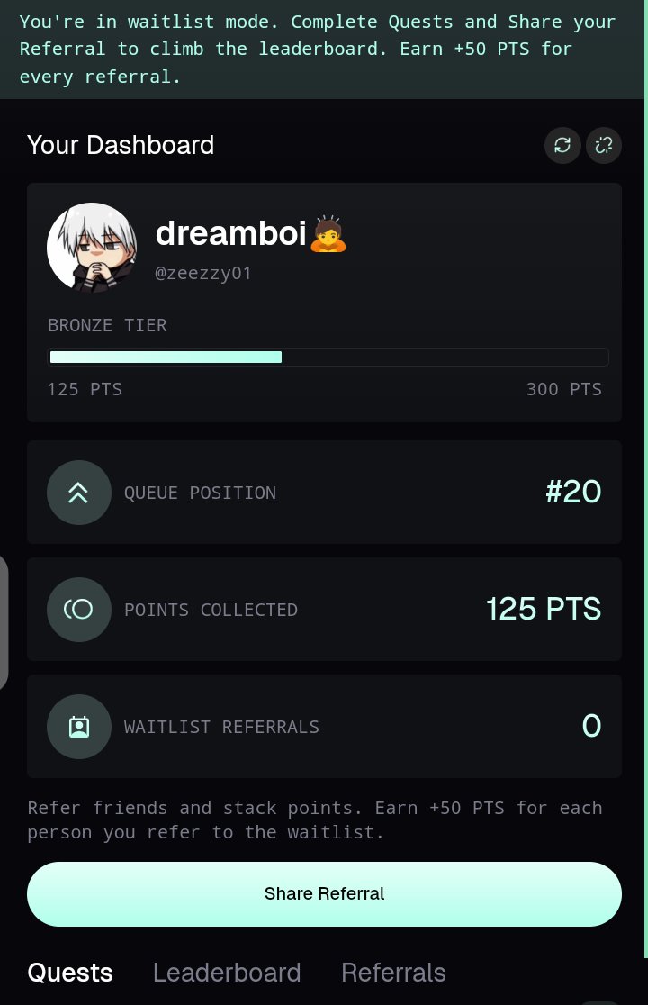 I just joined <a href="/afkdotfun/">afk.fun</a> waitlist and claimed my XP points ✌🏼

It pays to be early.

Join now: afk.fun/waitlist/UKAN9…