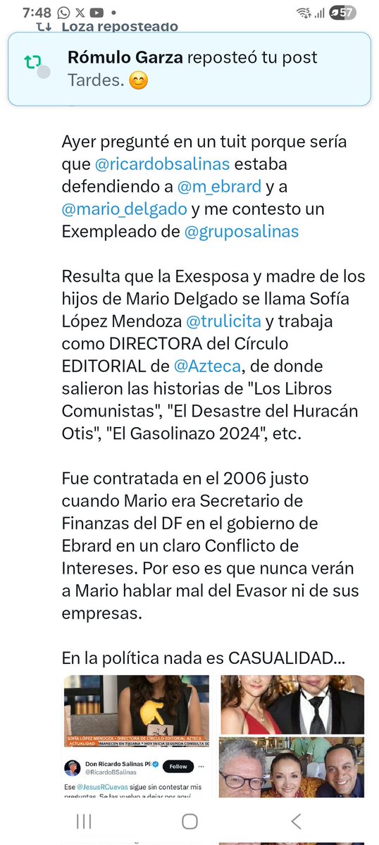 ¿Por qué nadie le pregunta a nuestra presidenta <a href="/Claudiashein/">Claudia Sheinbaum Pardo</a> sobre los presuntos negocios del corruptazo <a href="/mario_delgado/">Mario Delgado</a> con el usurero <a href="/RicardoBSalinas/">Don Ricardo Salinas Pliego</a>?
¿De verdad cree alguien que es casualidad que ahora #MarioDelgado invente que #MarxArriaga  no quiso incluir a las heroínas en
