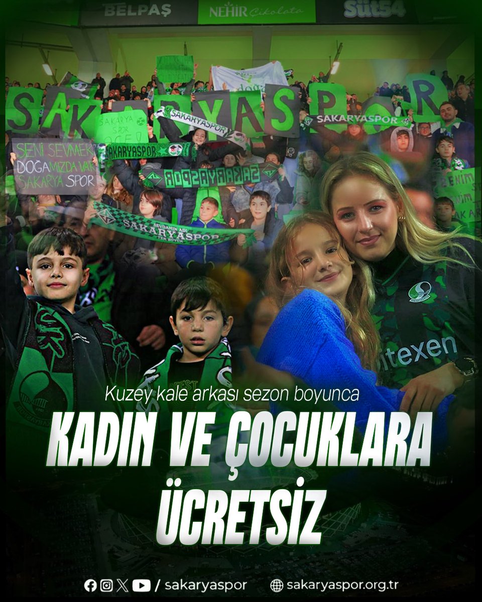 Kulübümüz, sezon boyunca oynayacağımız tüm iç saha karşılaşmalarında Kuzey Kale Arkası Tribünü’nü kadın ve çocuk taraftarlarımıza ücretsiz olarak tahsis etmiştir.

Kadın ve çocuk taraftarlarımızın Kuzey Kale Arkası Tribünü’nde yer alabilmeleri için öncelikle