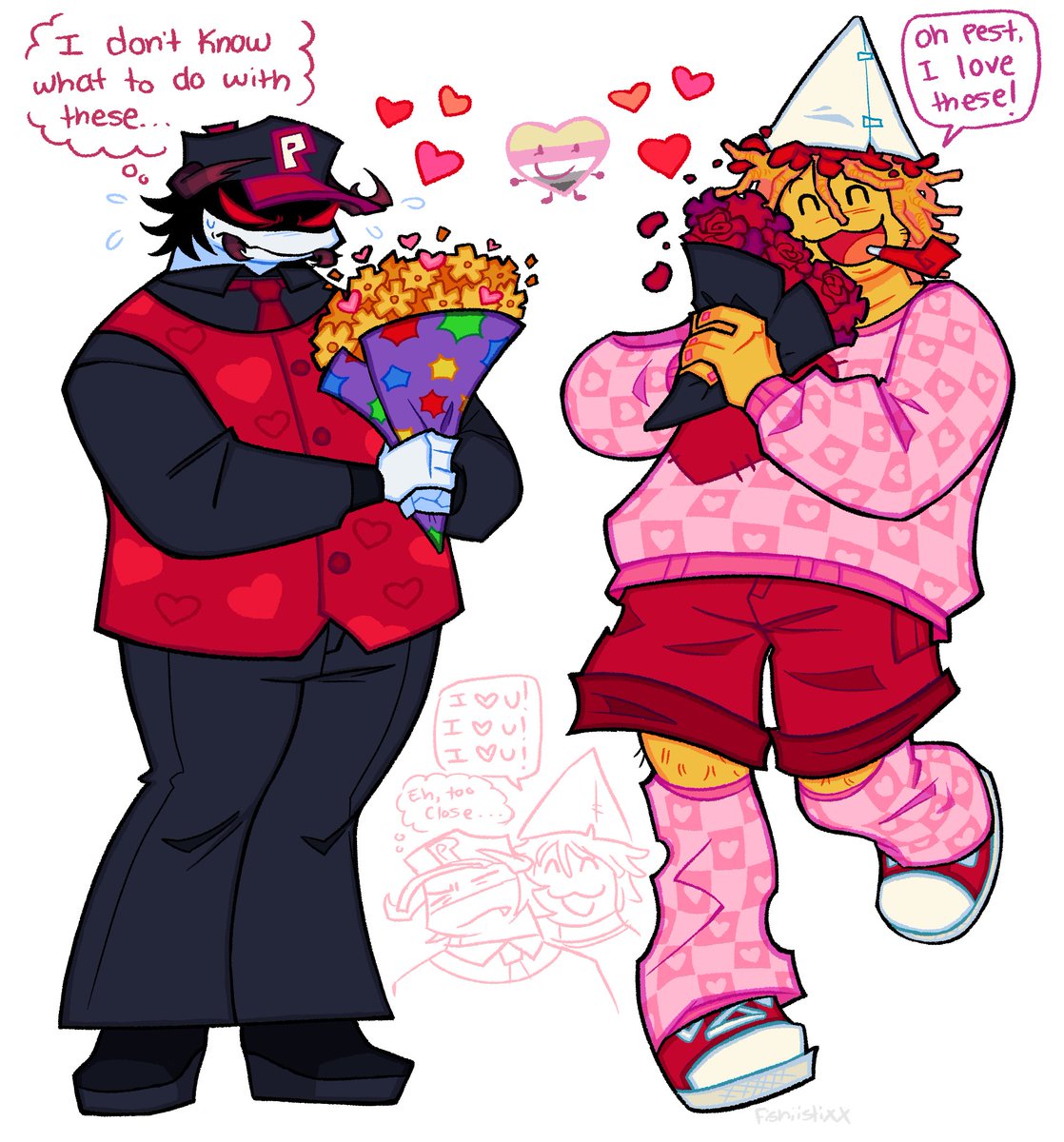 a little late but I really wanted to do a simple redraw for valentines day :)
#Regretevator