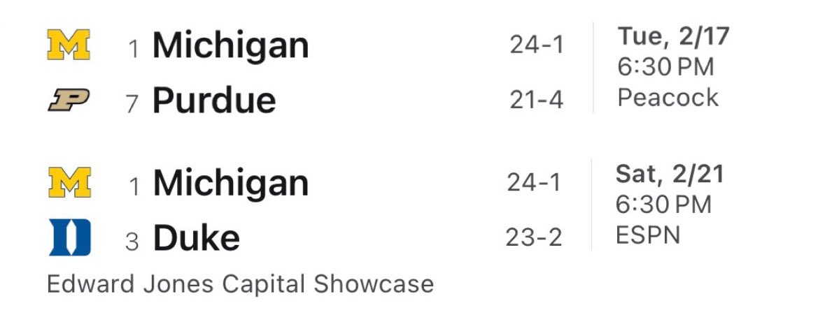 BenScottStevens's tweet photo. What a week ahead for the new No. 1 team in the country. https://t.co/ESAz8I2WY1