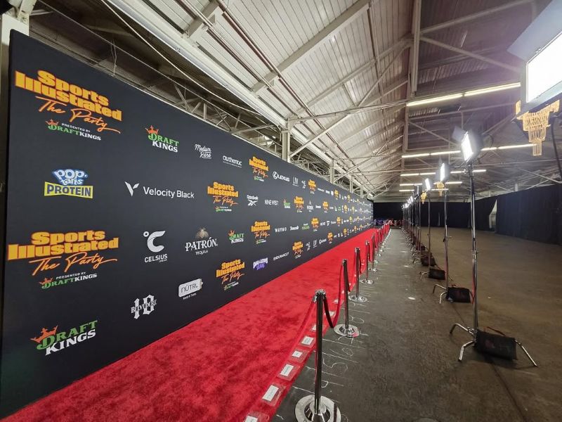 RedCarpetExpert's tweet photo. Here is a stunning red carpet arrival which was part of a series of installations we created for Sports Illustrated Superbowl related events in San Francisco. 
https://t.co/zkFW9VyYpI https://t.co/9CTRdTM43O