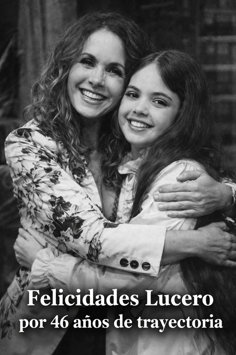 ✨💫 ¡Lucero! 💫✨ Un día como hoy, hace 46 años, nacía una chispita que con el tiempo se convirtió en un gran LUCERO 🌟.

Gracias por una trayectoria increíble, llena de talento, constancia y grandes éxitos que han marcado generaciones.

¡Felicidades por estos 46 años de