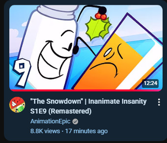 The Remastered version of "The Snowdown" has been released! #inanimateinsanity