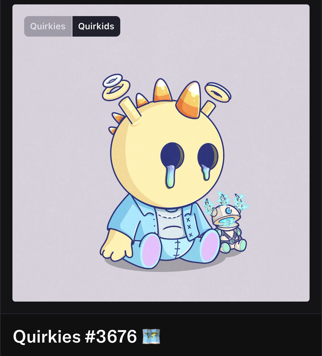 This is the cheapest listed <a href="/quirkiesnft/">Quirkies</a> 

🤯🔥 don’t expect it to last very long