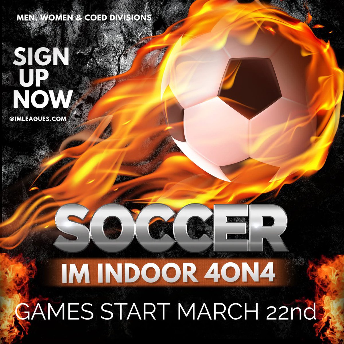 Get signed up for IM 4on4 Indoor Soccer⚽️ #scim