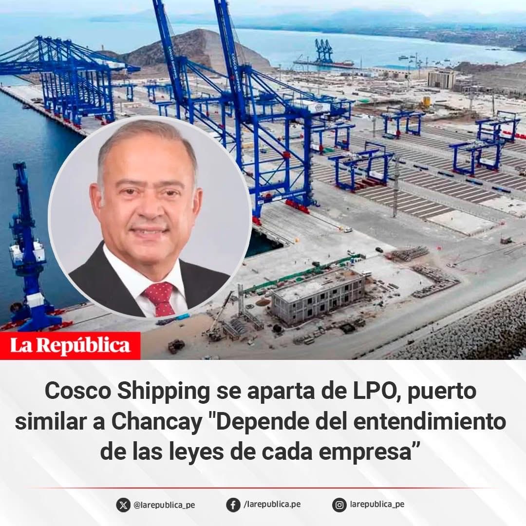 ¡Qué caraduras! Logística Peruana del Oriente (LPO) es un puerto de capitales privados peruanos 100%, que tiene la misma figura de autorización administrativa de la APN que el puerto de Chancay. ¿La diferencia? A ellos SÍ los fiscaliza <a href="/ositranperu/">Ositrán Perú</a> sin ningún problema. 

¿Por qué