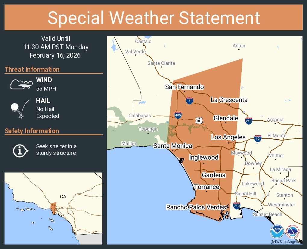 NWS Los Angeles tweet media