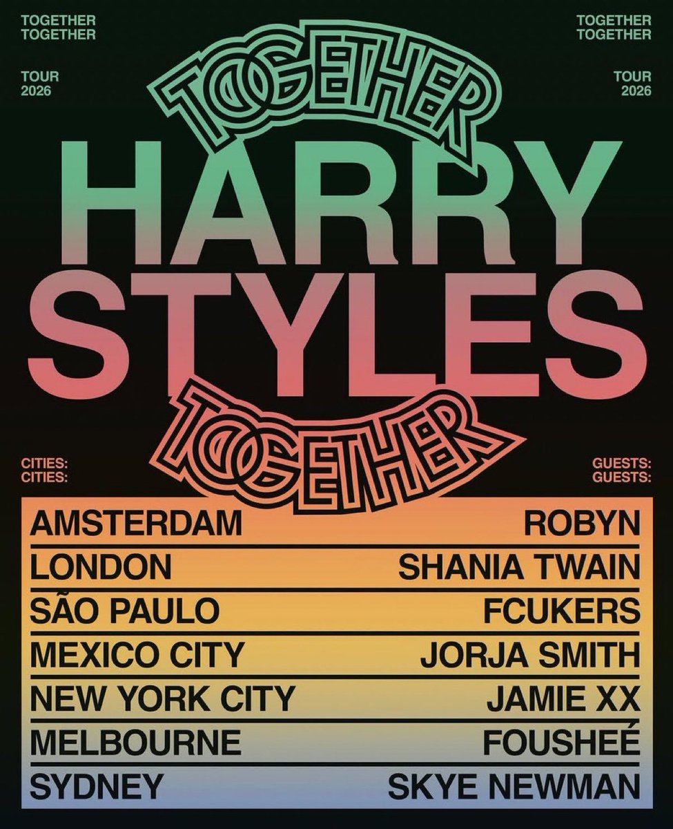 💕HARRY STYLES 2026 TOUR VIP TICKETS GIVEAWAY💕

TWO lucky winners will receive TWO free VIP tickets to the show of their choice! 

HOW TO ENTER: 

-like+repost 
-follow <a href="/Harry_Styles/">Harry Styles.</a> and <a href="/Harrystylestic/">HARRY STYLES TICKETS RESELL(Giveaway OTW)</a> 
- have Noties turned on 
-comment the show you want to go to! 

WINNER WILL