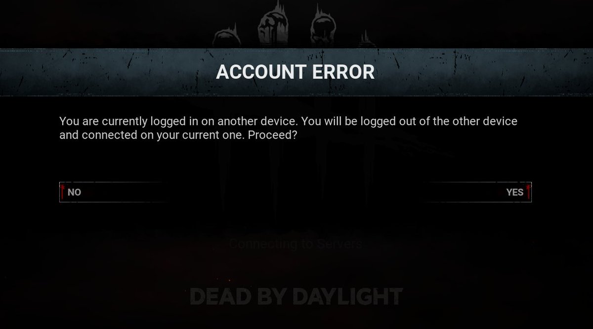 I'm so sick of this game and getting NO WHERE from <a href="/Behaviour/">Behaviour Interactive</a>. I've had this issue for 2 years. Some days, I can play this game with NO issues. Other days, I just get this stupid error message. I hate this game because of this. <a href="/DeadbyDaylight/">Dead by Daylight</a> you really need to fix this crap