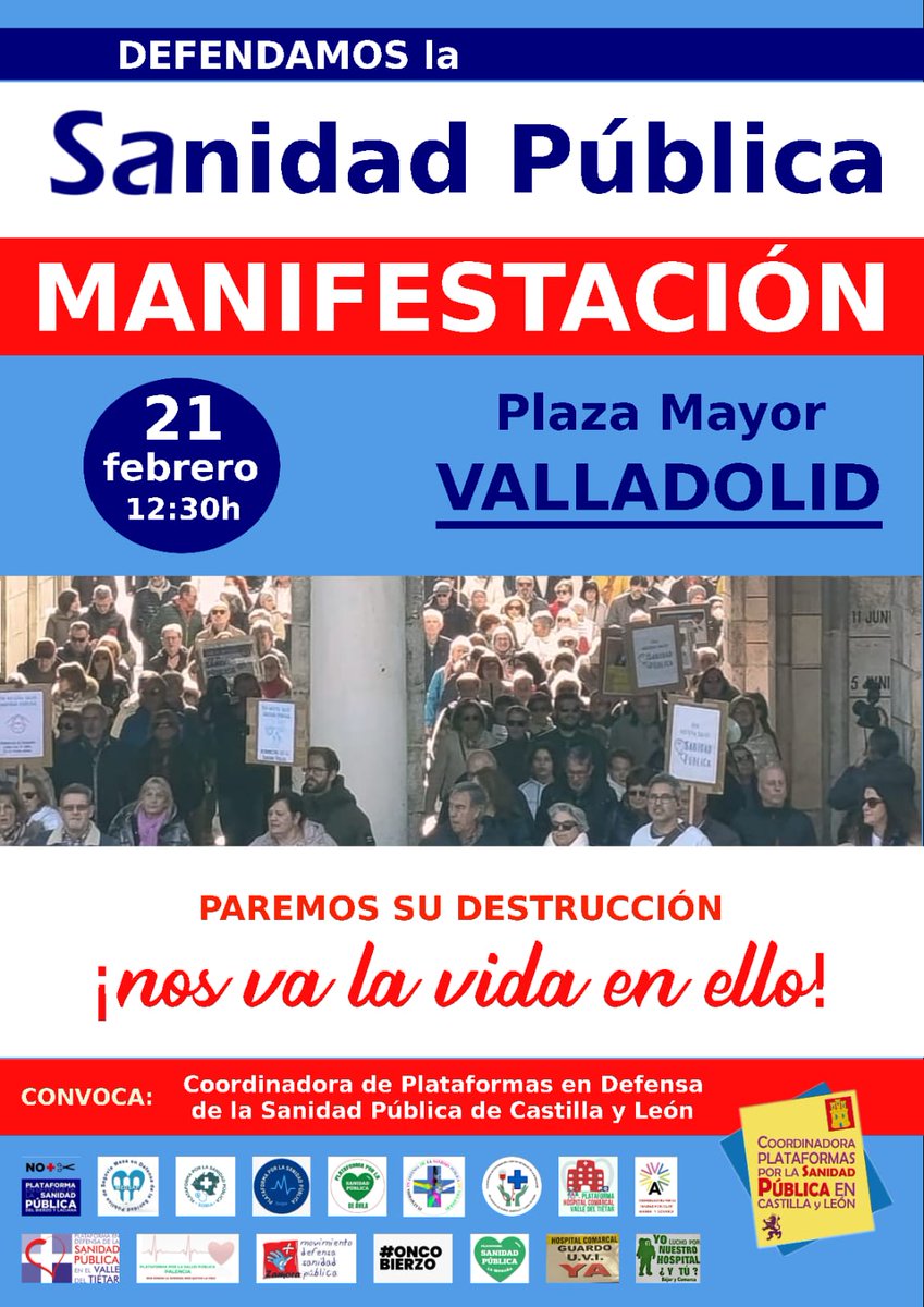 Tenemos todo el derecho y toda la razón, la Sanidad Pública es nuestra y la tenemos que defender.
Es tuya, es de todos.
DEFIENDELA!