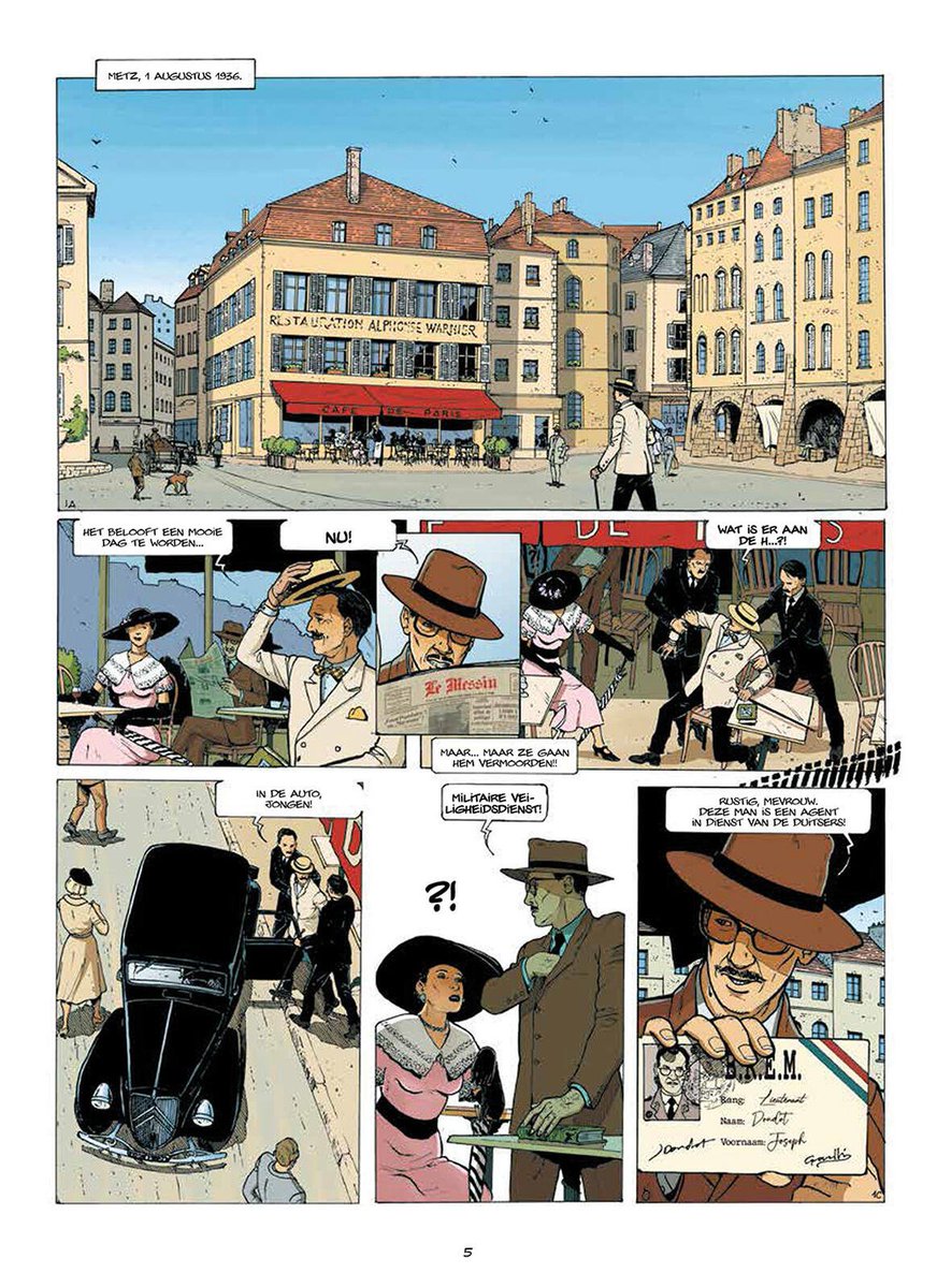 stripland_BENL's tweet photo. Speeltijd, het vervolg van #DeuxièmeBureau, sluit het eerste tweeluik binnen de reeks af. Na zijn staatsgreep in maart lanceert #Hitler zijn grootste wereldwijde propaganda-operatie: de #OlympischeSpelen in #Berlijn. Deze week te koop. #Saga #Goepfert #Chacma #WOII #WWII https://t.co/4FLfIncbEJ