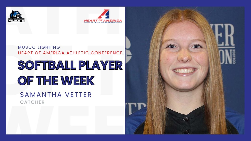 CSCWildcats's tweet photo. Solid week earns Samantha Vetter the Musco Lighting @HeartSportsNews Softball Player of the Week Honor. https://t.co/ge6asz3j12. @CSCWildcatSB #GoWild https://t.co/Xyeg8IJ8EO