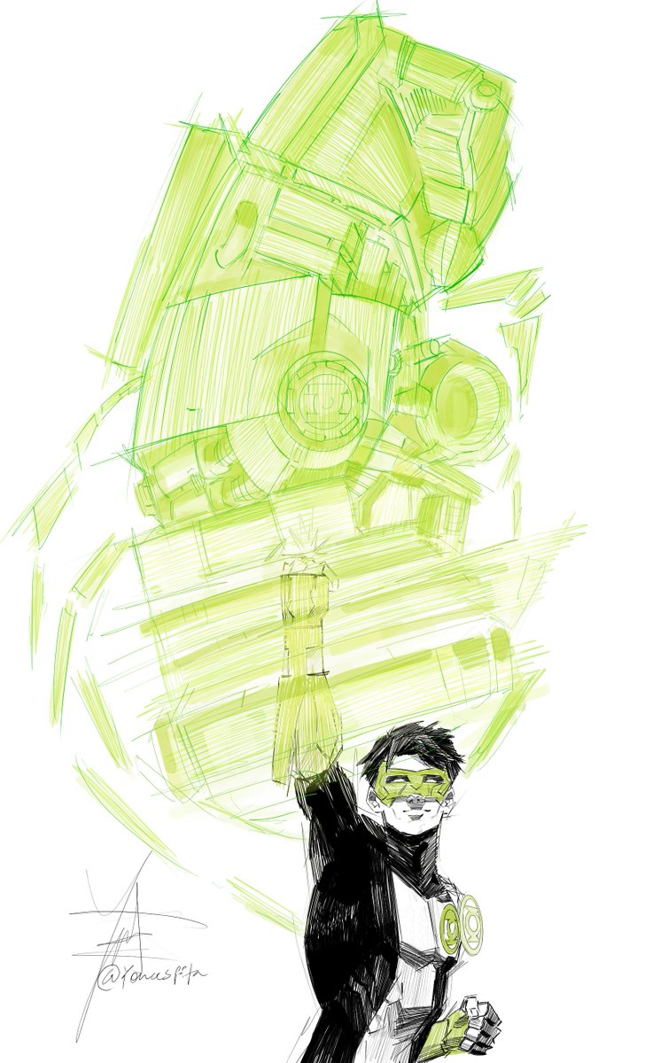 Quick Kyle Rayner sketch #4
#Kylerayner