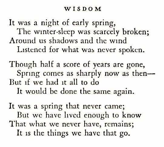 • Sara Teasdale •