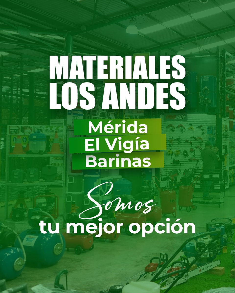 🇻🇪 ¡Mérida, El Vigía y Barinas! Tenemos tu solución porque ¡Somos tu aliado para cada proyecto! 🤝🏼