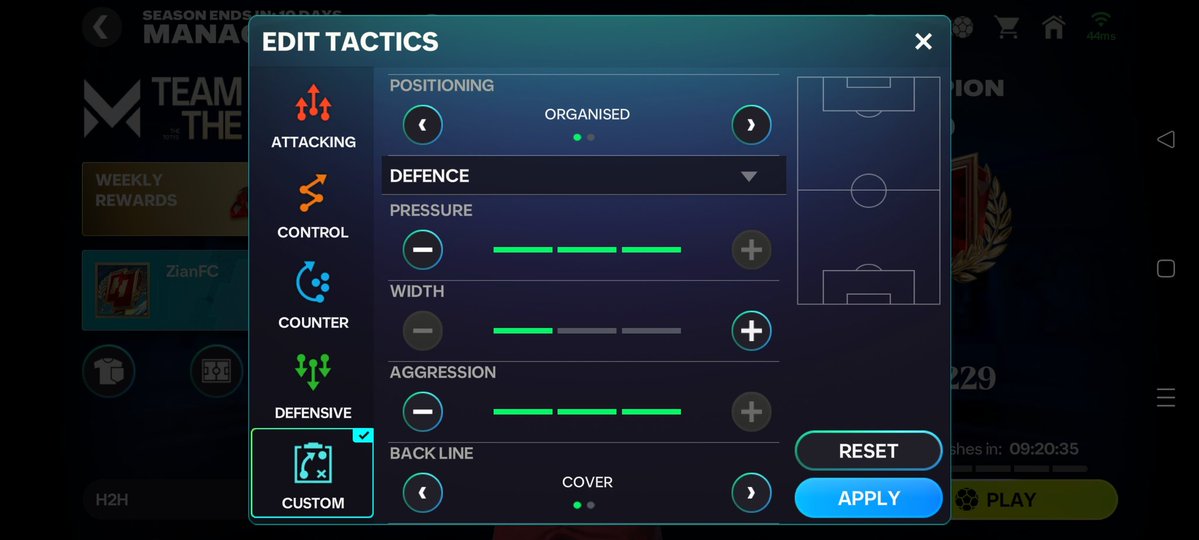 Manager mode 20 stars without losing a game!
You can try this tactics for any 
4-3-3[attacking,holding,defending,false9,balanced]
4-1-2-1-2
4-3-2-1
You can try other formations as well and let us know how is went
Having a high ovr helps
Keep some trained subs to come in
Good Luck