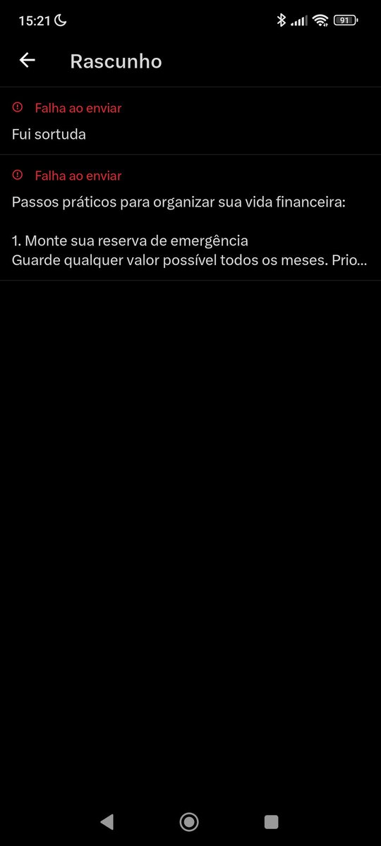 O X me trollou, ficou aparecendo isso e postei 7 vezes a mesma coisa