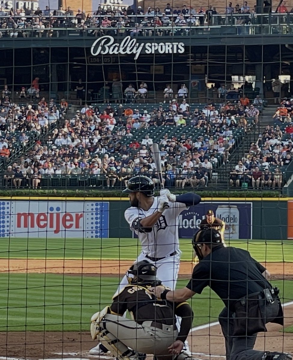 Lisa3a7's tweet image. Comerica Park is amazing! My Dad and I are Tiger fans from the northeast, so only 1 trip ever to Comerica. July 21, 2023 Max Clark newly drafted 3rd threw out the 1st pitch. I was lucky enough to be there!