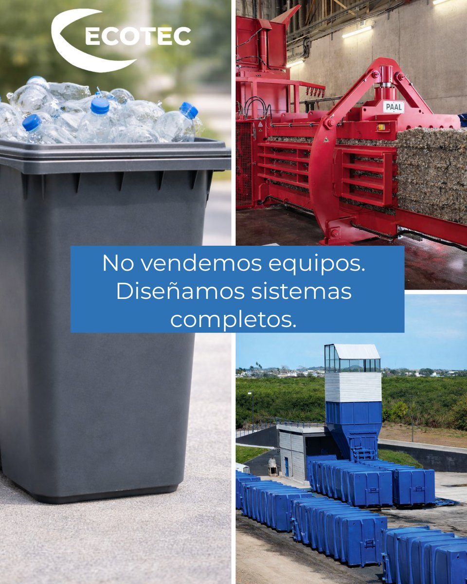 Muchos municipios e industrias compran maquinaria sin estrategia… y terminan con cuellos de botella operativos.

En ECOTEC integramos cada etapa del proceso para que tu operación sea más rentable, eficiente y sustentable.

En Expo Residuos 2026 te mostramos cómo.

#ECOTEC