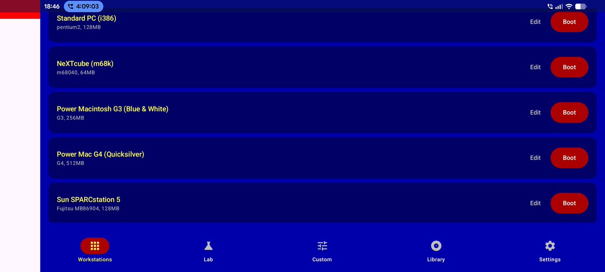 PhilipSempers's tweet photo. #Suspension - New emulator releasing soon for Android. Runs x86 windows and ppc MacOS as well as Arm based operating systems on Android! Hardware acceleration planned for future updates via android pKVM. Supporting many systems qemu does. What systems would you like to see? https://t.co/faPTZbd6IA
