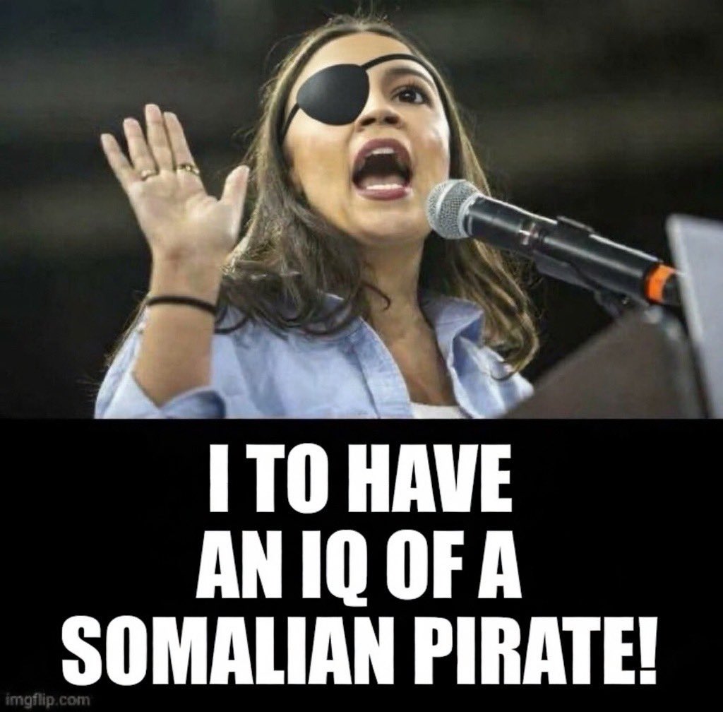 What would AOC’s pirate ship be named?  
The S.S. Tax &amp; Redistribute?  
The Red Dawn Raider?  
Or just straight-up The Equity Enforcer?  
Asking for a friend who’s tired of the plank-walking rhetoric. 🏴‍☠️😂