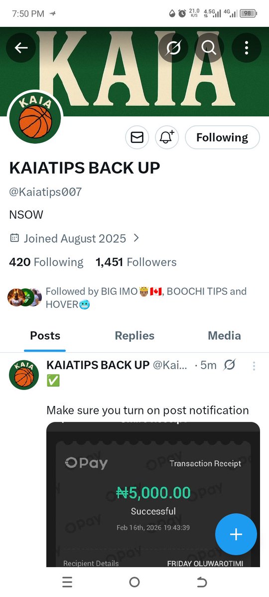 Defendleo10's tweet photo. @Kaiatips007 7038502646 opay https://t.co/ugyOtPixbl