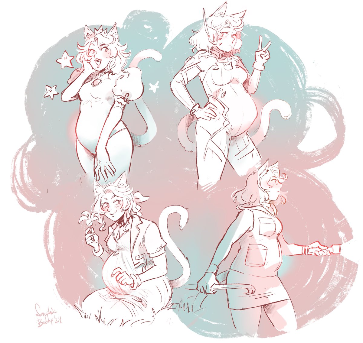 Sapphic💋Bump (commissons closed) tweet media