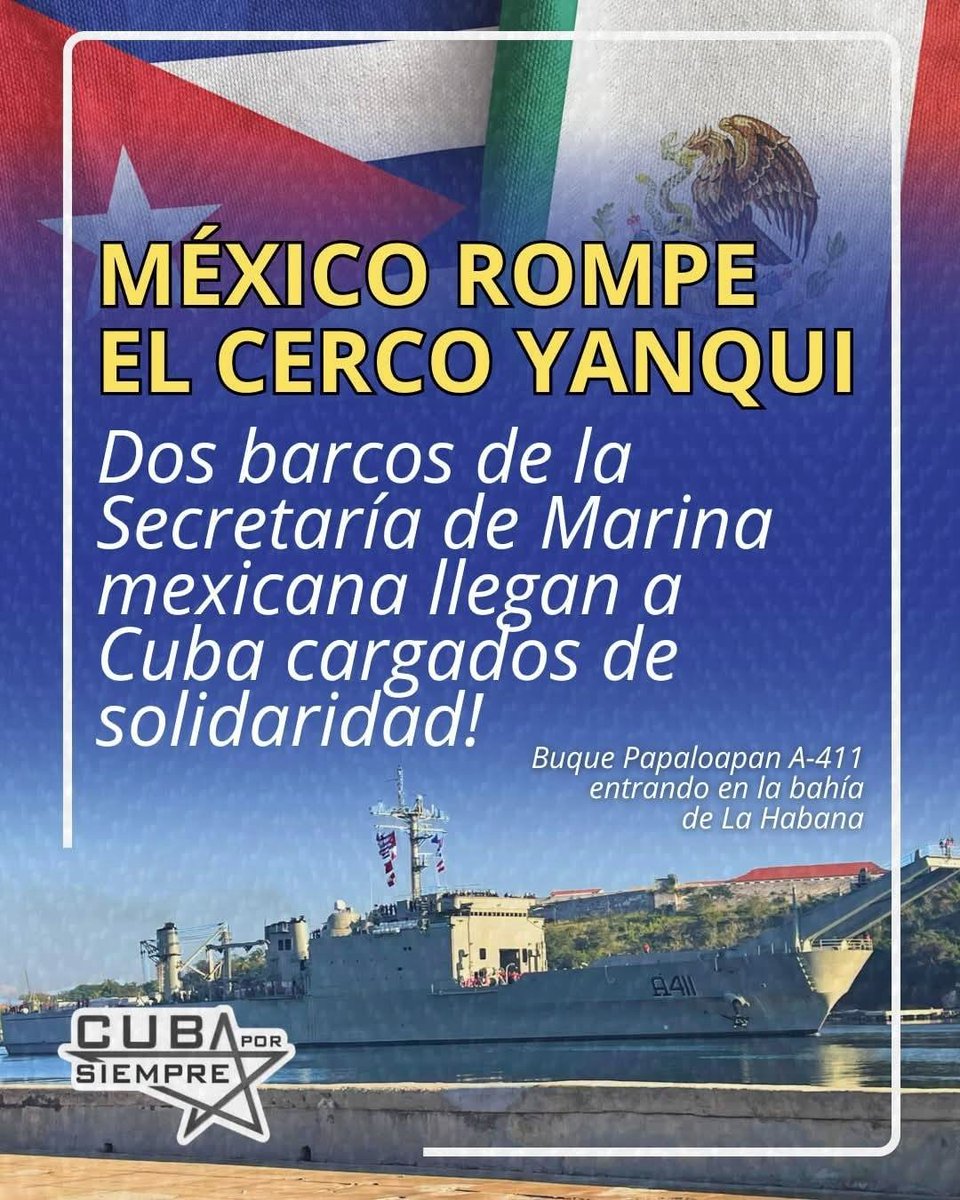 Los trabajadores de <a href="/EspInf87338/">Empresa de Servicios Portuarios de Occidente</a>, también han estado a la altura del momento, priorizando la descargas de los buques de la solidaridad de #México. #MundoVsBloqueo #CubaEstaFirme #DePieYCombatiendo #UnidosXCuba #TransporteCuba