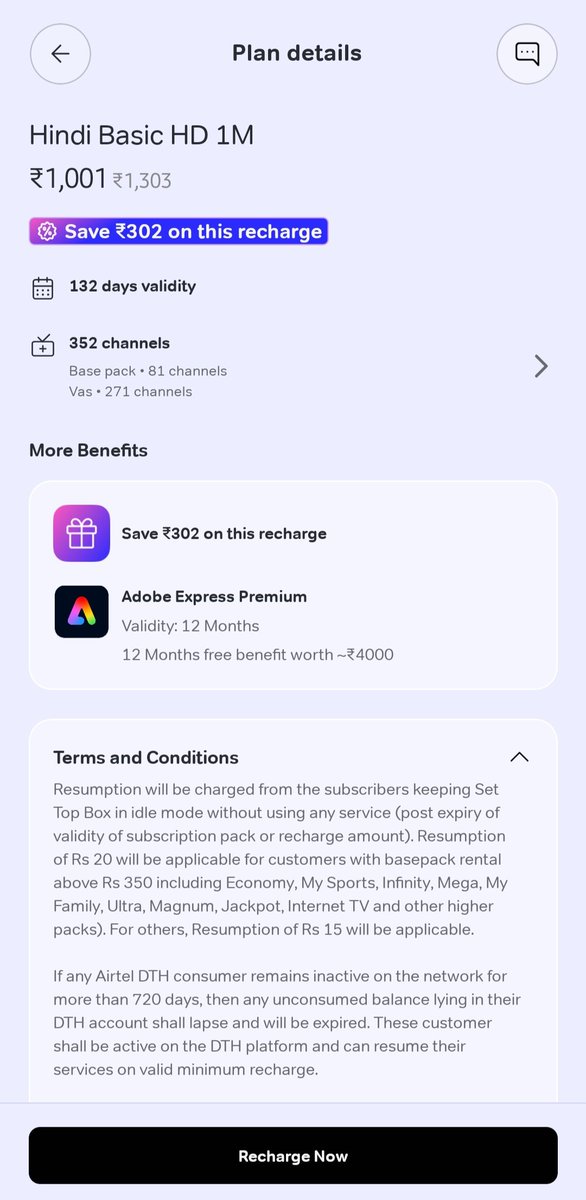 sprtgeek's tweet photo. @airtelindia @Airtel_Presence @TRAI

Please help! 

Recharged ₹1001 on 14 Feb 2026 under a cashback offer (₹302 promised) for Airtel Digital TV (Customer ID: 3010622054).

All conditions fulfilled, payment successful - but ₹302 cashback NOT credited till now. https://t.co/SgZjSrtY2M