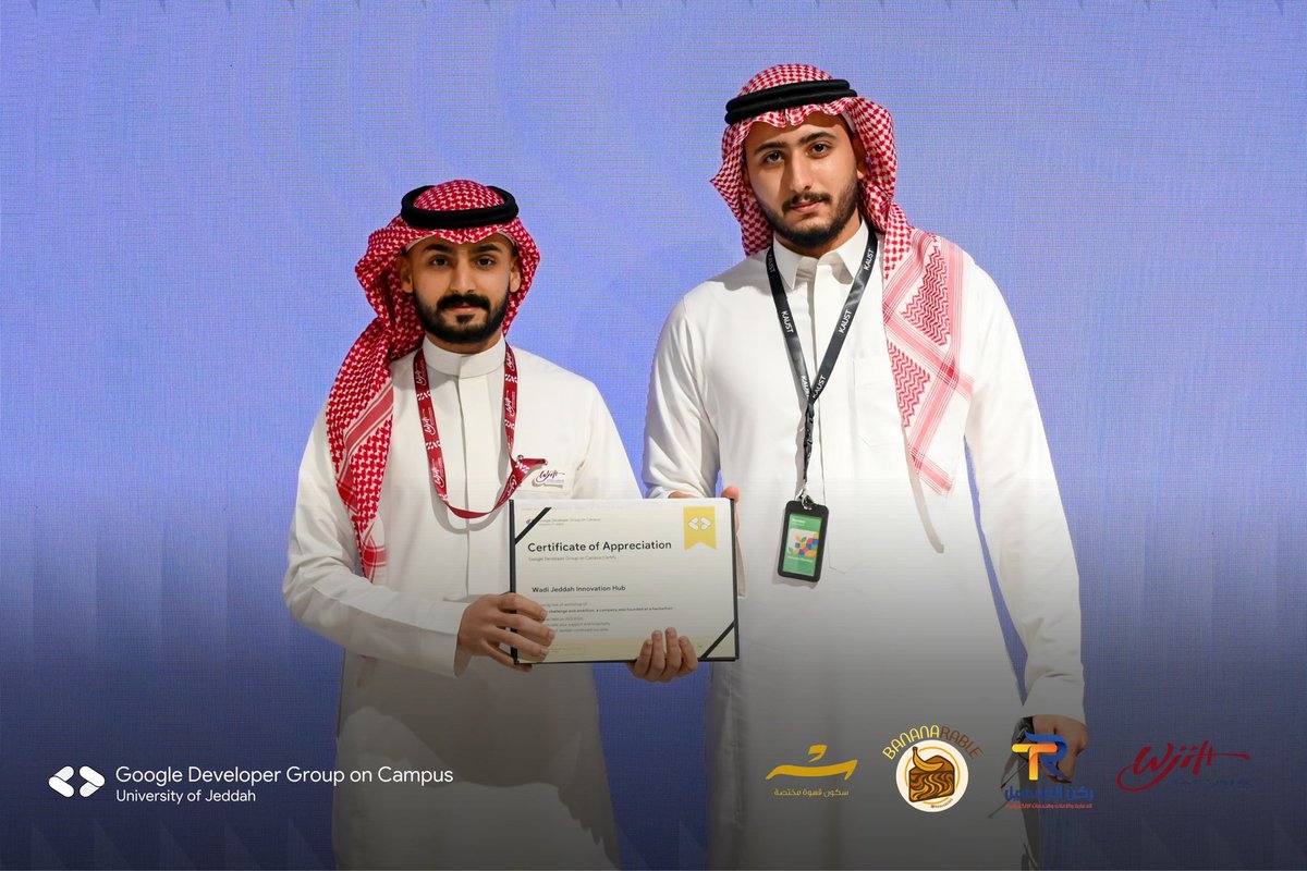 كل الشكر لـ 
مجمع وادي جدة للابتكار <a href="/Wjihub/">مجمع وادي جدة للابتكار | WJIH</a> 
سكون 
bananarable 
ركن التسهيل
على الاستضافة والدعم المُميز في ورشة✨

المكان المُلهم هو أول خطوة للإبداع، وسعدنا جداً بكونكم جزءاً من هذه الرحلة☕️🚀
