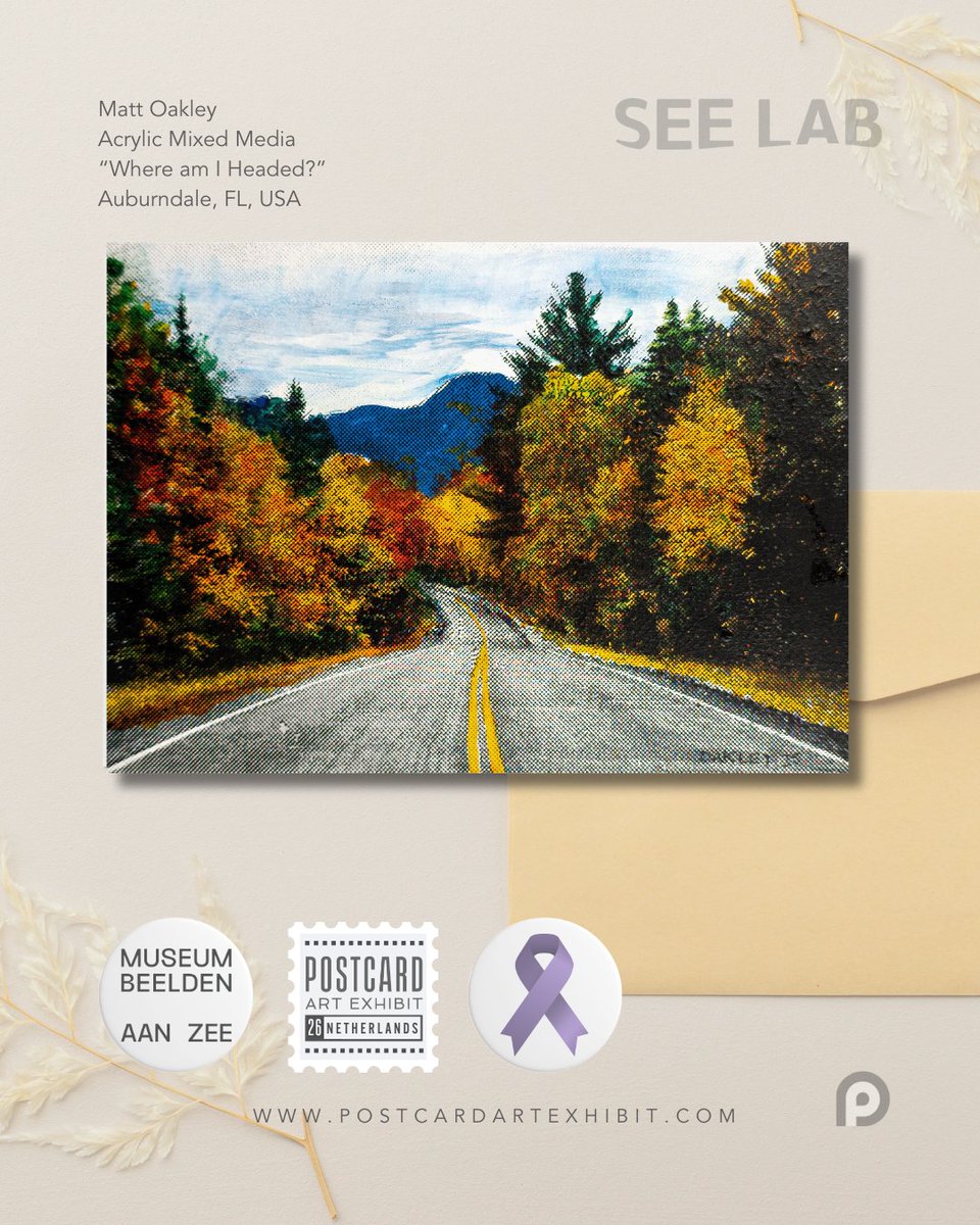 A lovely card has arrived for #postcardartexhibit26! Together, we