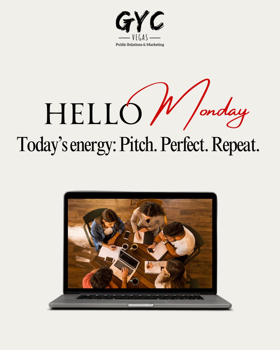 Monday energy: Pitch. Perfect. Repeat.  
Stories don't wait, trends don't pause, and opportunities don't announce themselves. Let’s make this week count.✨