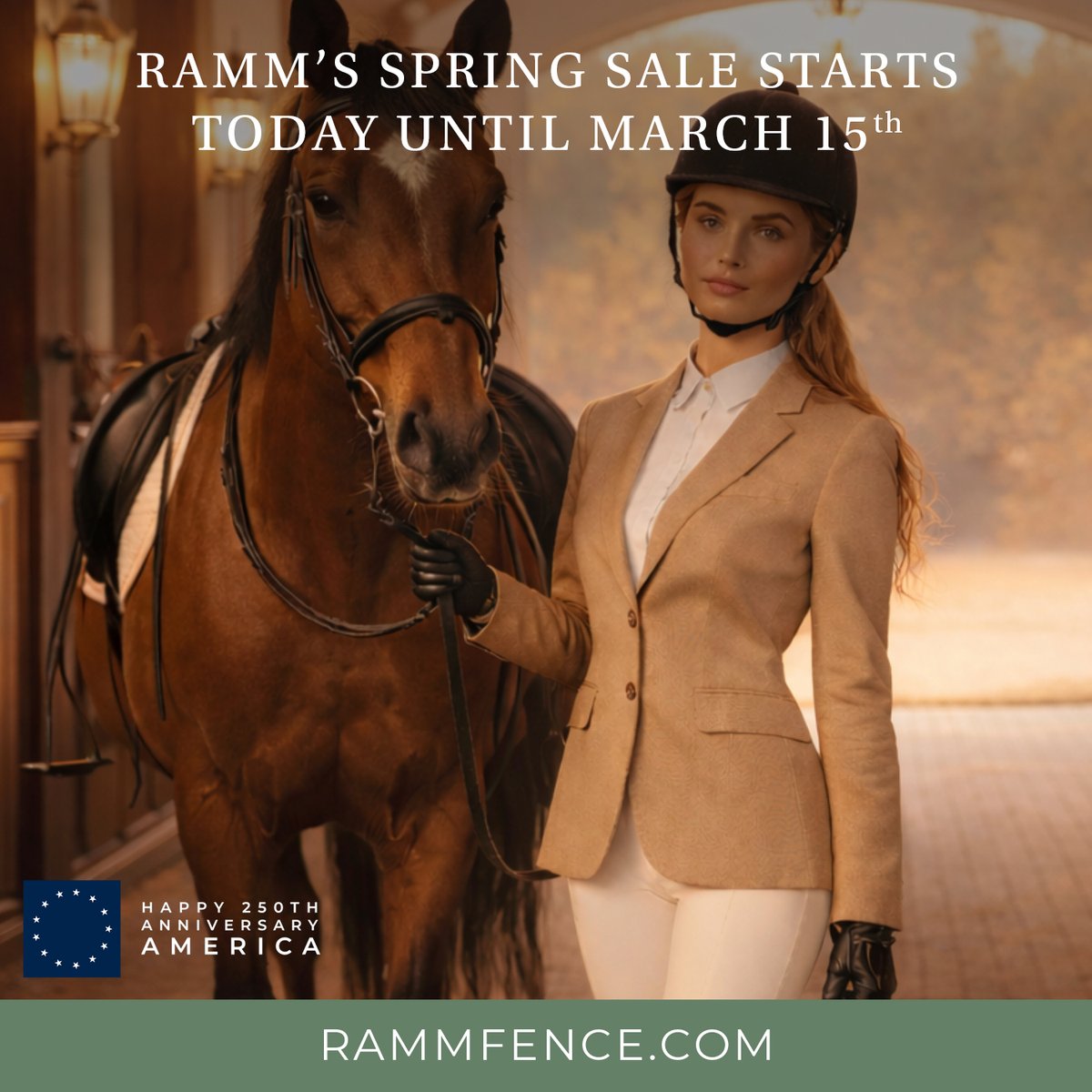 RammFence's tweet photo. It's here! The RAMM Spring sale now through March 15th. Save on Flex Fence, RAMM Stalls, barn and farm supplies. RAMM gives you more time to ride!  

https://t.co/KnWp8FO4Nc 

#RAMMFence #RAMMSpringSale #savemore #RAMMStall https://t.co/VlM1QpMe84
