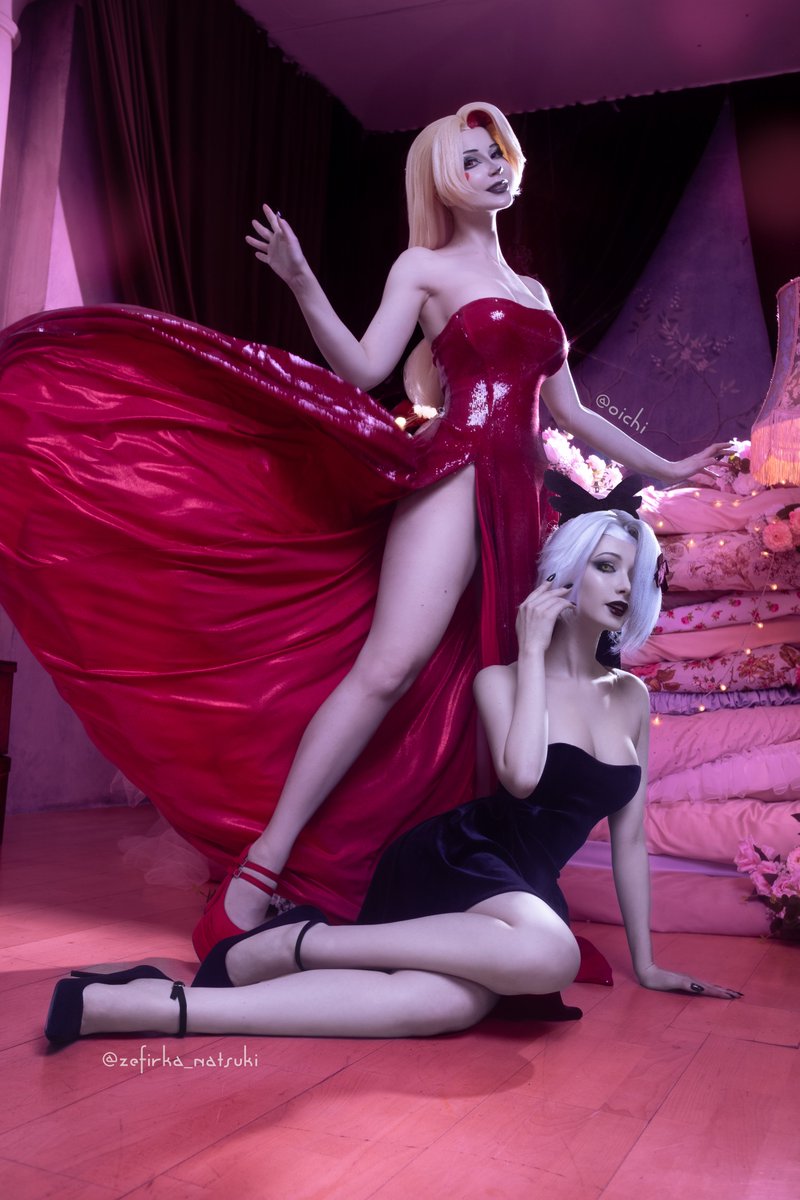 Charlie and Vaggi from Hazbin Hotel