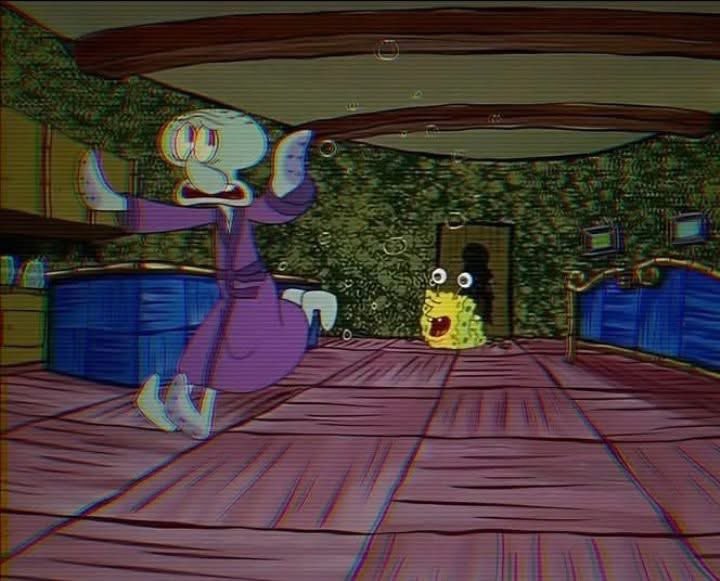 ElJeringasLoko's tweet image. Prohibido olvidar cuando a Calamardo se le metió un therian a su casa