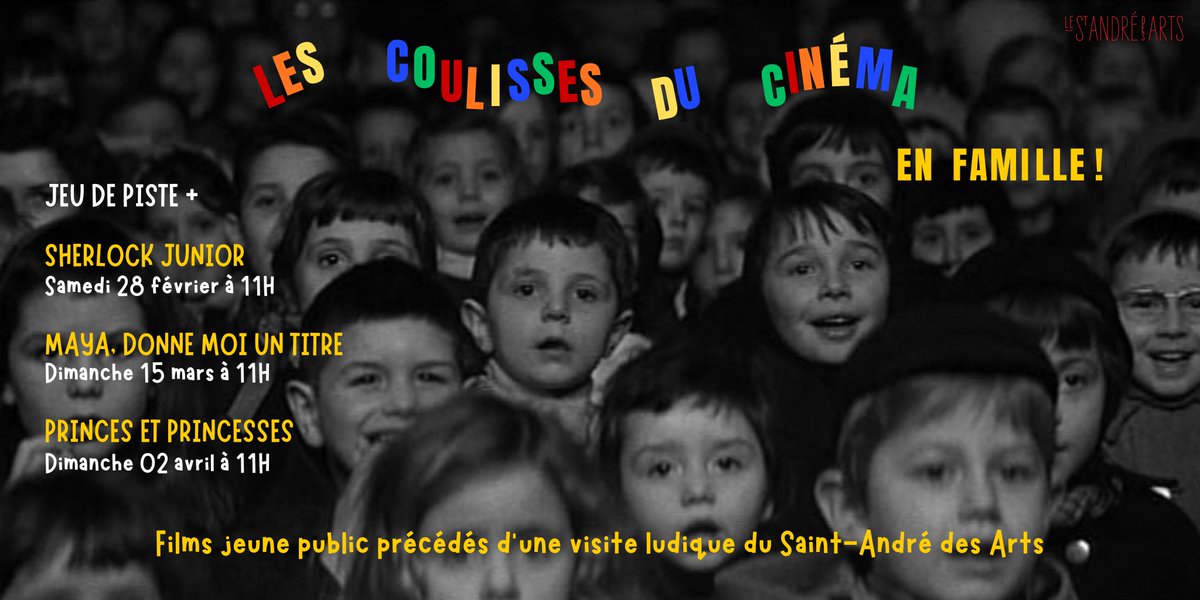 ✨Le Saint-André des Arts vous invite à partager la magie du cinéma en famille à partir du mois de février, avec une programmation jeune public et une exploration ludique de notre cinéma ! 

Nous vous attendons à 11H00 pour le jeu de piste. La séance débutera à 11H30 !