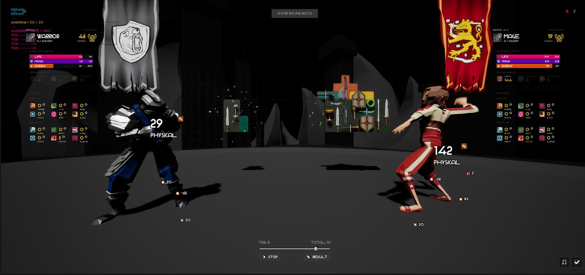 #gamedev #indiegame branding banner for player as customisation idea for arenas fight #lootcombat