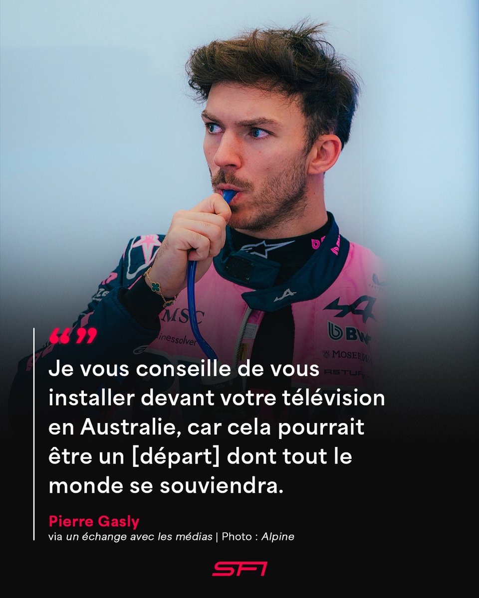 Dernier_Secteur's tweet photo. Avec les difficultés rencontrées par les pilotes lors des essais de départ avec les F1 2026, Pierre Gasly conseille aux fans de bien regarder le départ du premier Grand Prix de la saison ! 👀📺

(via un échange avec les médias)

#F1 https://t.co/GOujqjNiYf