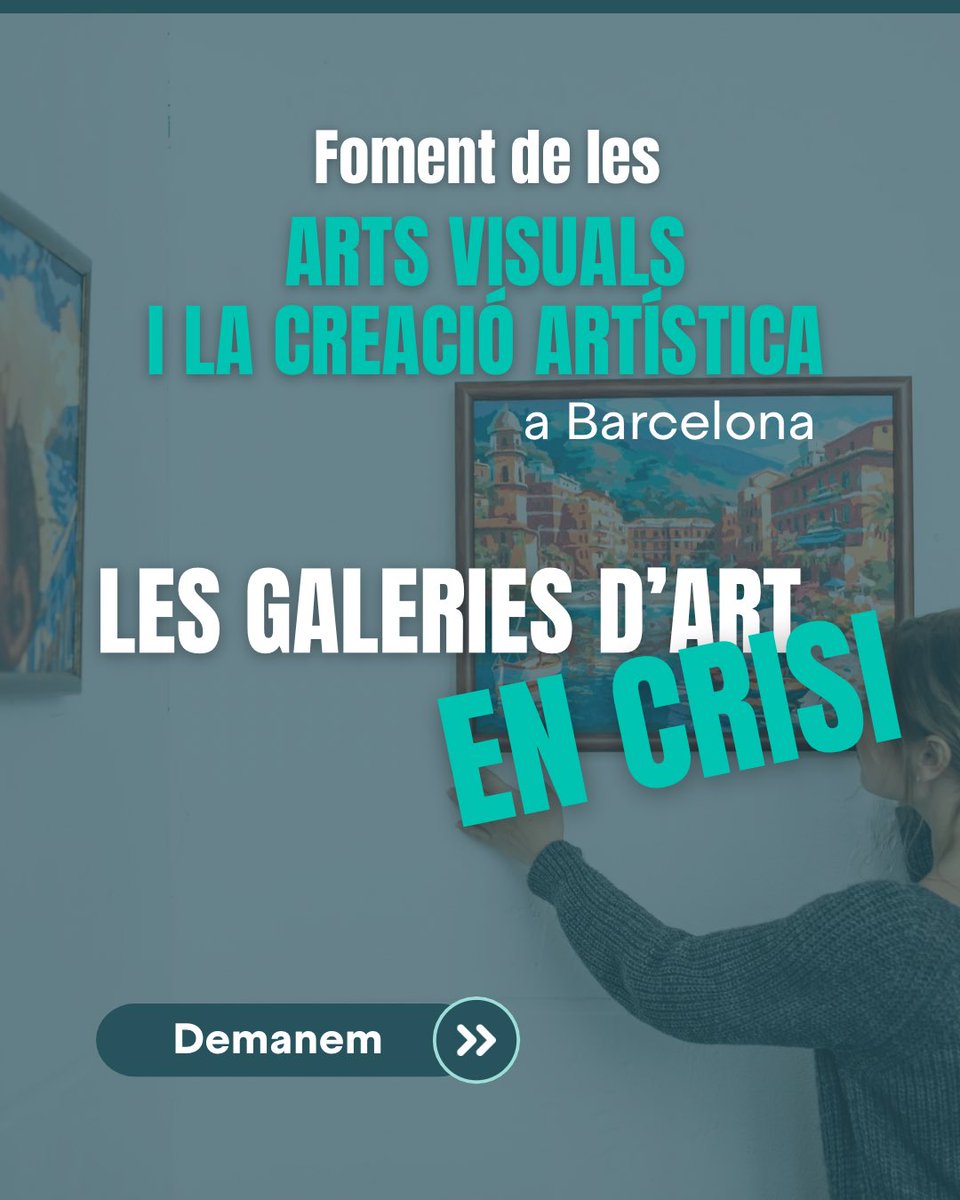 Junts_BCN's tweet photo. 🎨 Reclamem un pla de xoc per salvar les galeries d'art de la ciutat davant la paràlisi institucional de l'Estat amb l'IVA. 

Exigim a l'Estat la transposició immediata de la directiva europea per aplicar un IVA reduït del 5-7% i que l'Ajuntament reforci el suport al sector❗️ https://t.co/9G1L7IuHgc